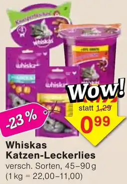 Wiglo Wunderland Whiskas Katzen-Leckerlies Angebot