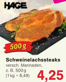 Wiglo Wunderland HAGE Schweinelachssteaks Angebot