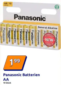 Action Panasonic Batterien AA Angebot