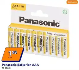 Action Panasonic Batterien AAA Angebot