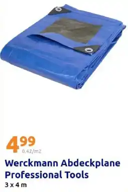 Action Werckmann Abdeckplane Professional Tools Angebot