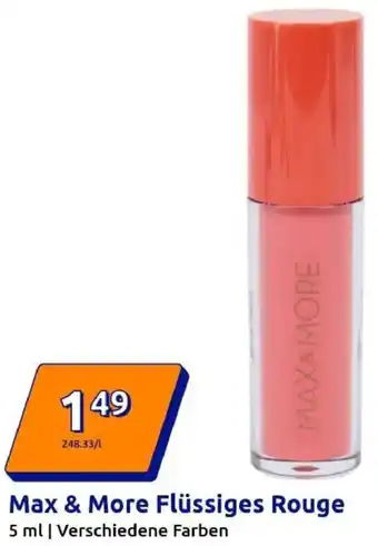 Action Max & More Flüssiges Rouge Angebot