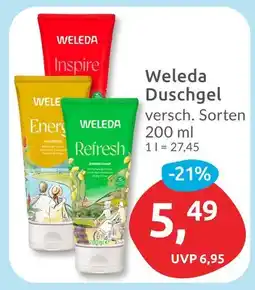 Budni Weleda duschgel inspire Angebot