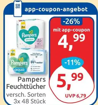Budni Pampers feuchttücher sensitive Angebot