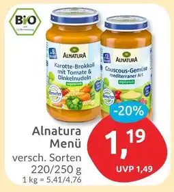 Budni Alnatura karotte-brokkoli mit tomate & dinkelnudeln Angebot