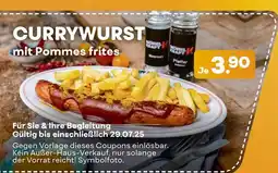 Möbel Kraft Currywurst mit pommes frites Angebot