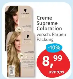 Budni Schwarzkopf creme supreme coloration Angebot