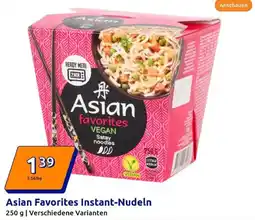 Action Asian Favorites Instant-Nudeln Angebot