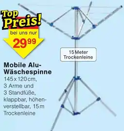 Wiglo Wunderland Mobile Alu Wäschespinne Angebot