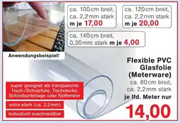 Wiglo Wunderland Flexible PVC Glasfolie (Meterware) Angebot