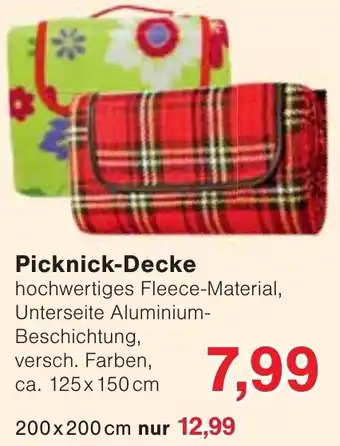 Wiglo Wunderland Picknick-Decke Angebot