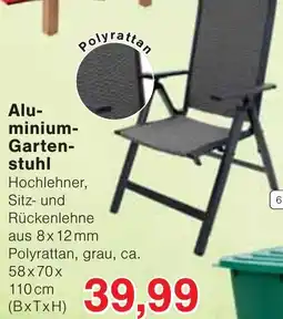 Wiglo Wunderland Aluminium Gartenstuhl Angebot