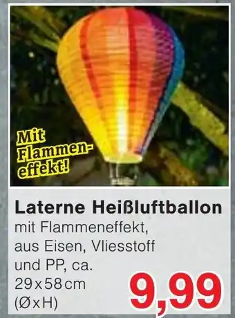 Wiglo Wunderland Laterne Heißluftballon Angebot