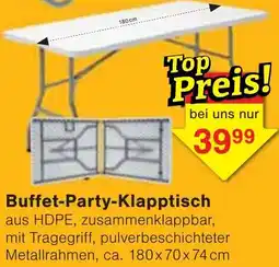 Wiglo Wunderland Buffet-Party-Klapptisch Angebot