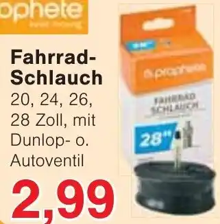 Wiglo Wunderland prophete Fahrrad Schlauch Angebot