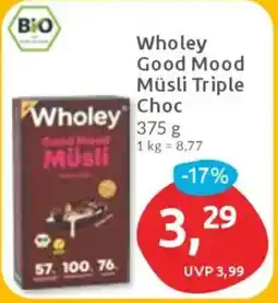 Budni Wholey Good Mood Müsli Triple Choc Angebot
