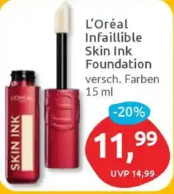 Budni L'Oréal Infaillible Skin Ink Foundation Angebot