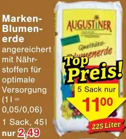 Wiglo Wunderland AUGUSTINER Marken Blumenerde Angebot