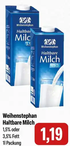 Feneberg Weihenstephan Haltbare Milch Angebot