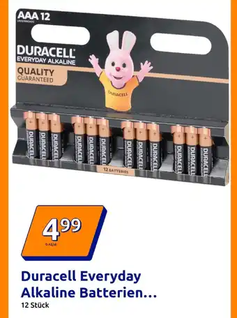 Action Duracell duracell everyday alkaline batterien Angebot