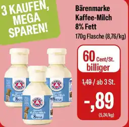 Feneberg Bärenmarke Kaffee-Milch 8% Fett Angebot