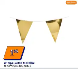 Action Wimpelkette metallic Angebot