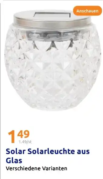 Action Solar solarleuchte aus glas Angebot