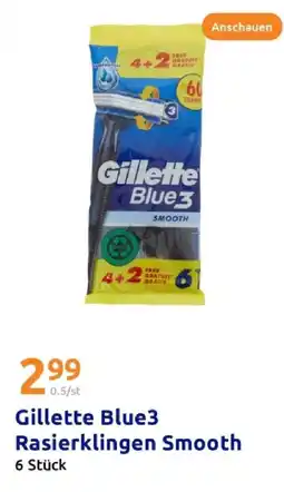 Action Gillette blue3 rasierklingen smooth Angebot
