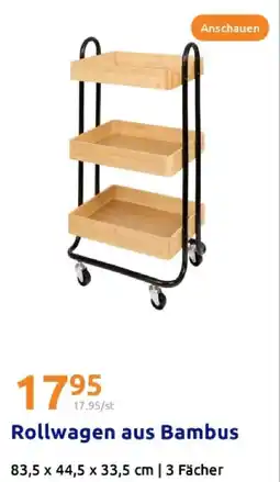Action Rollwagen aus bambus Angebot