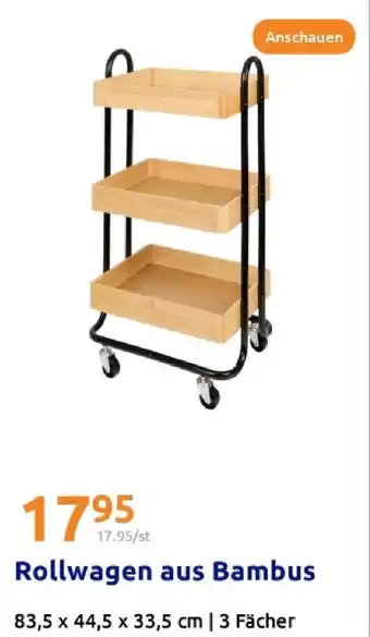 Action Rollwagen aus bambus Angebot