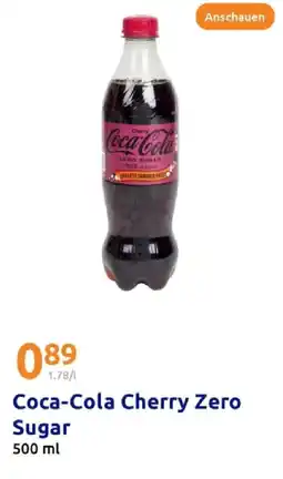 Action Coca-cola cherry zero sugar Angebot