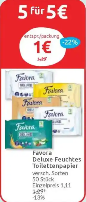 Budni Favora Deluxe Feuchtes Toilettenpapier Angebot