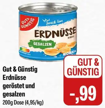 Feneberg Gut & Günstig Erdnüsse geröstet und gesalzen Angebot