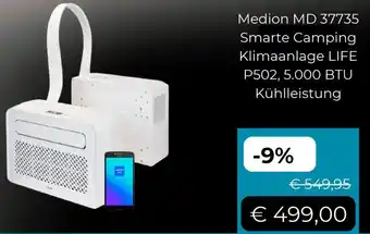 Cyberport Medion MD 37735 Smarte Camping Klimaanlage LIFE Angebot