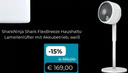 Cyberport SharkNinja Shark FlexBreeze Haushalts Lamellenlüfter mit Akkubetrieb, weiß Angebot