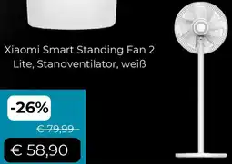 Cyberport Xiaomi Smart Standing Fan 2 Lite, Standventilator, weiß Angebot