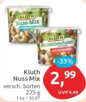 Budni KLUTH Nuss-Mix Angebot