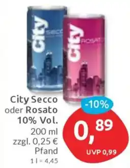Budni City Secco oder Rosato Angebot