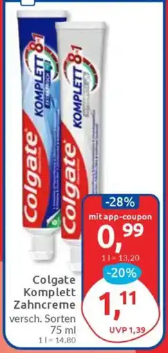 Budni Colgate Komplett Zahncreme Angebot