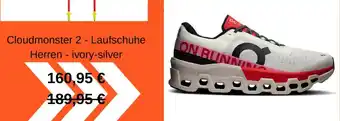 Sportscheck Cloudmonster 2 - Laufschuhe Herren-ivory-silver Angebot