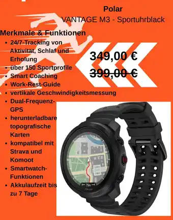 Sportscheck Polar VANTAGE M3 - Sportuhrblack Angebot