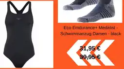 Sportscheck Eco Emdurance+ Medalist - Schwimmanzug Damen - black Angebot