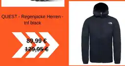 Sportscheck QUEST - Regenjacke Herren - tnf black Angebot