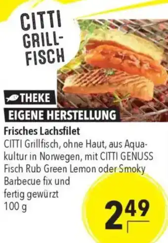 CITTI Markt Frisches Lachsfilet Angebot