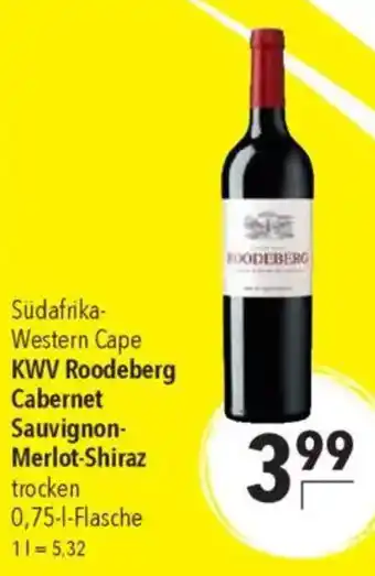 CITTI Markt KWV Roodeberg Cabernet Sauvignon- Merlot-Shiraz trocken Angebot