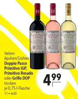 CITTI Markt Doppio Passo Primitivo IGP, Primitivo Rosado oder Grillo DOP trocken Angebot