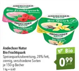 CITTI Markt Andechser Natur Bio Fruchtquark Angebot