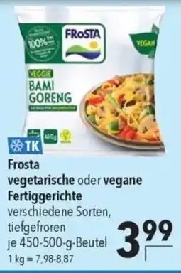CITTI Markt Frosta vegetarische oder vegane Fertiggerichte Angebot