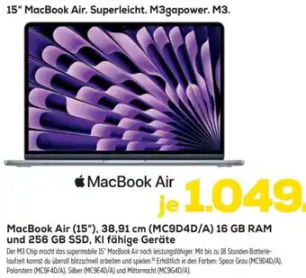 Euronics Apple MacBook Air Angebot