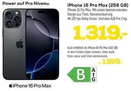 Euronics Apple iPhone 16 Pro Max Angebot